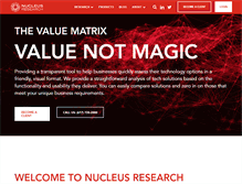 Tablet Screenshot of nucleusresearch.com